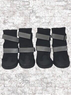 NEW - GOOD2GO NEOPRENE ALL WEATHER FLEECE LINING REFLECTIVE DOG BOOTS SIZE LARGE